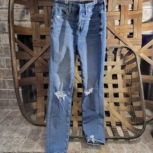 American Eagle Womens "Hi-Rise Jegging" Jeans, Size 00 SHORT